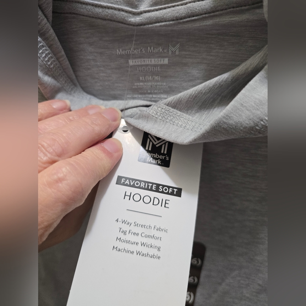 Gray Kids Hoodie XL NWT - Picture 2 of 3